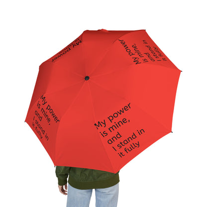 My power is mine, and I stand in it fully — Semi‑Automatic Foldable Umbrella