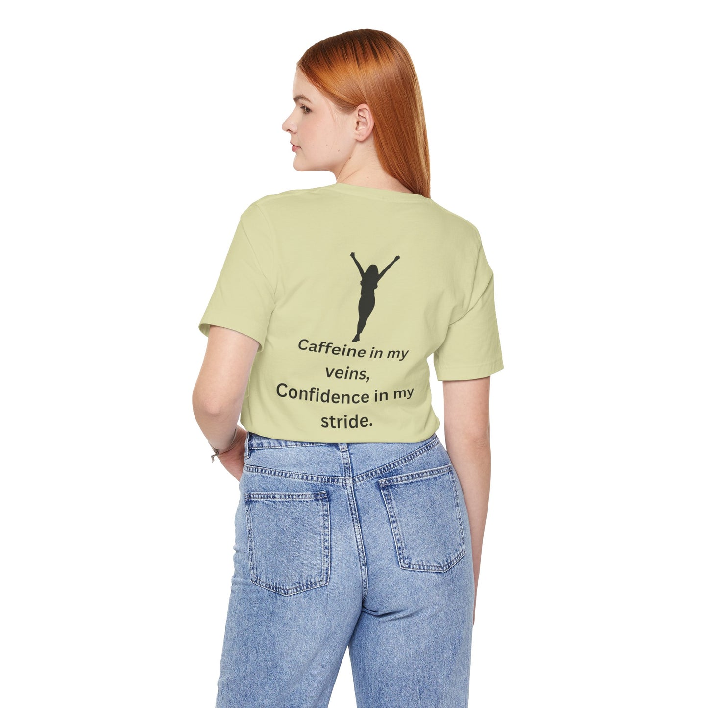 Caffeine & Confidence – Empowered Woman Jersey Short Sleeve Tee