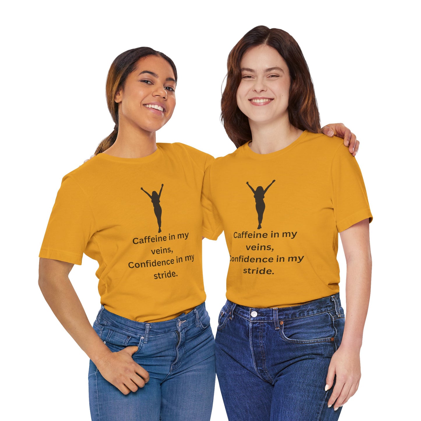Caffeine & Confidence – Empowered Woman Jersey Short Sleeve Tee