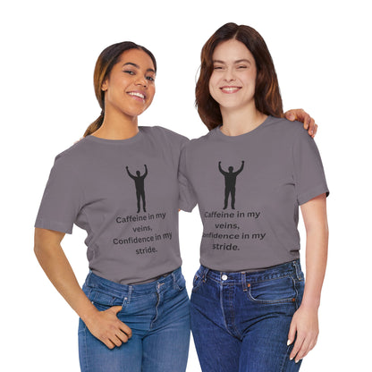 Caffeine & Confidence – Empowered Man Jersey Short Sleeve Tee