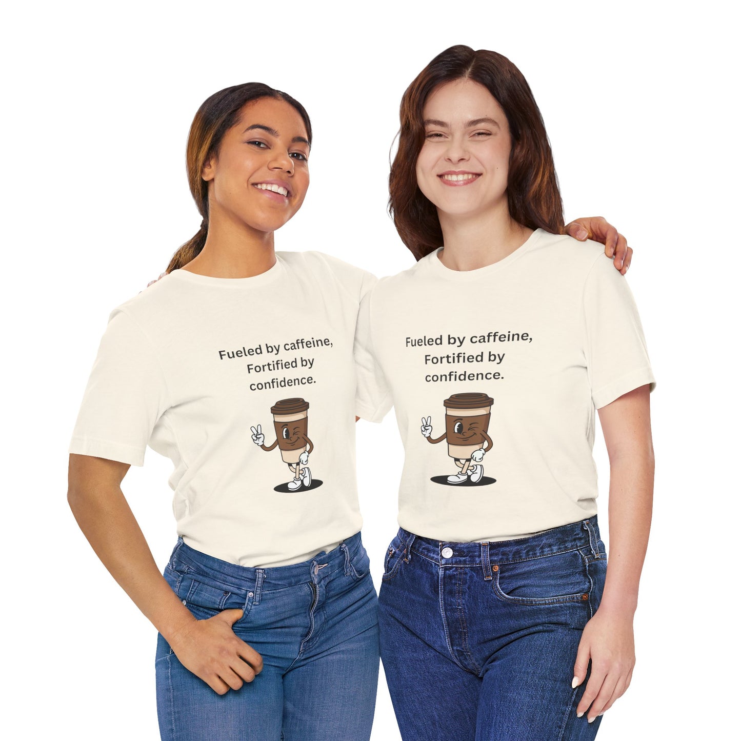 Fueled by Caffeine, Fortified by Confidence – Jersey Short Sleeve Tee