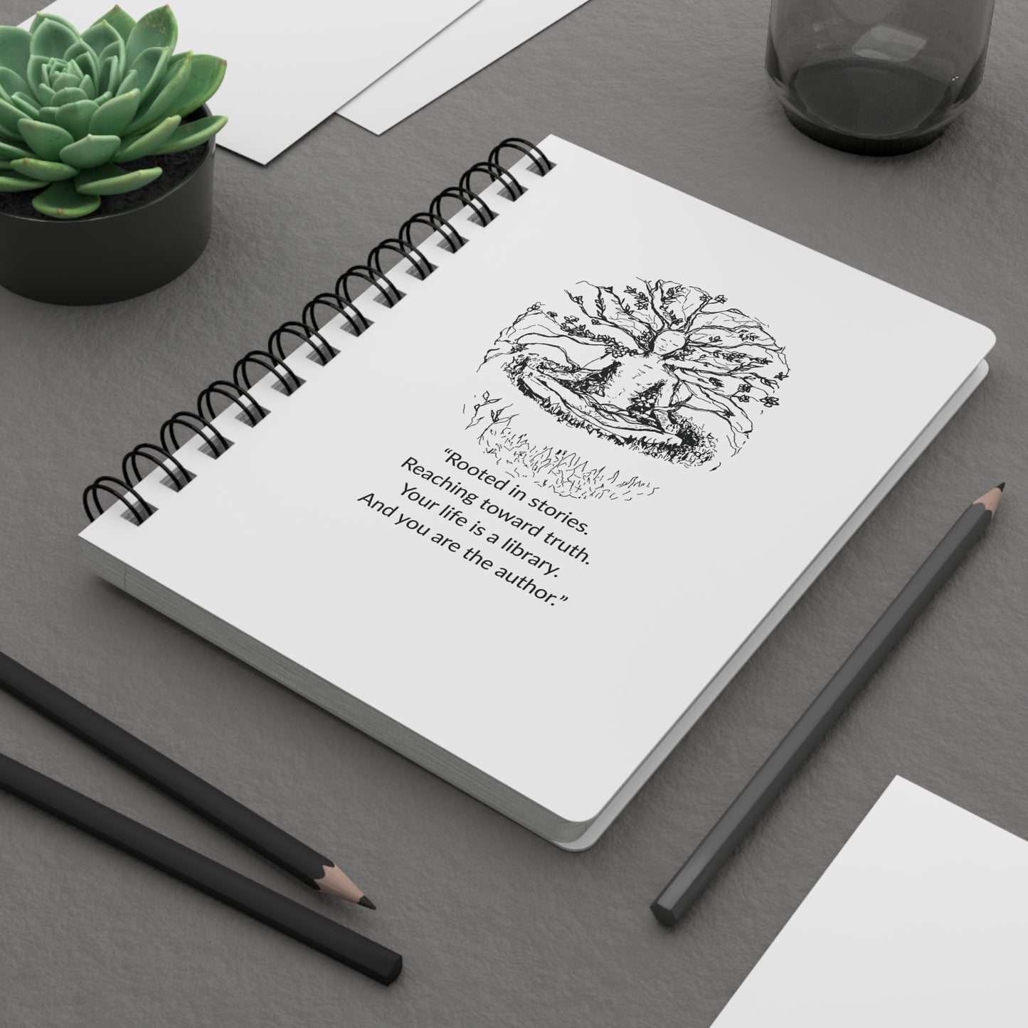 Spiral Notebook — Rooted Reflections for Writing