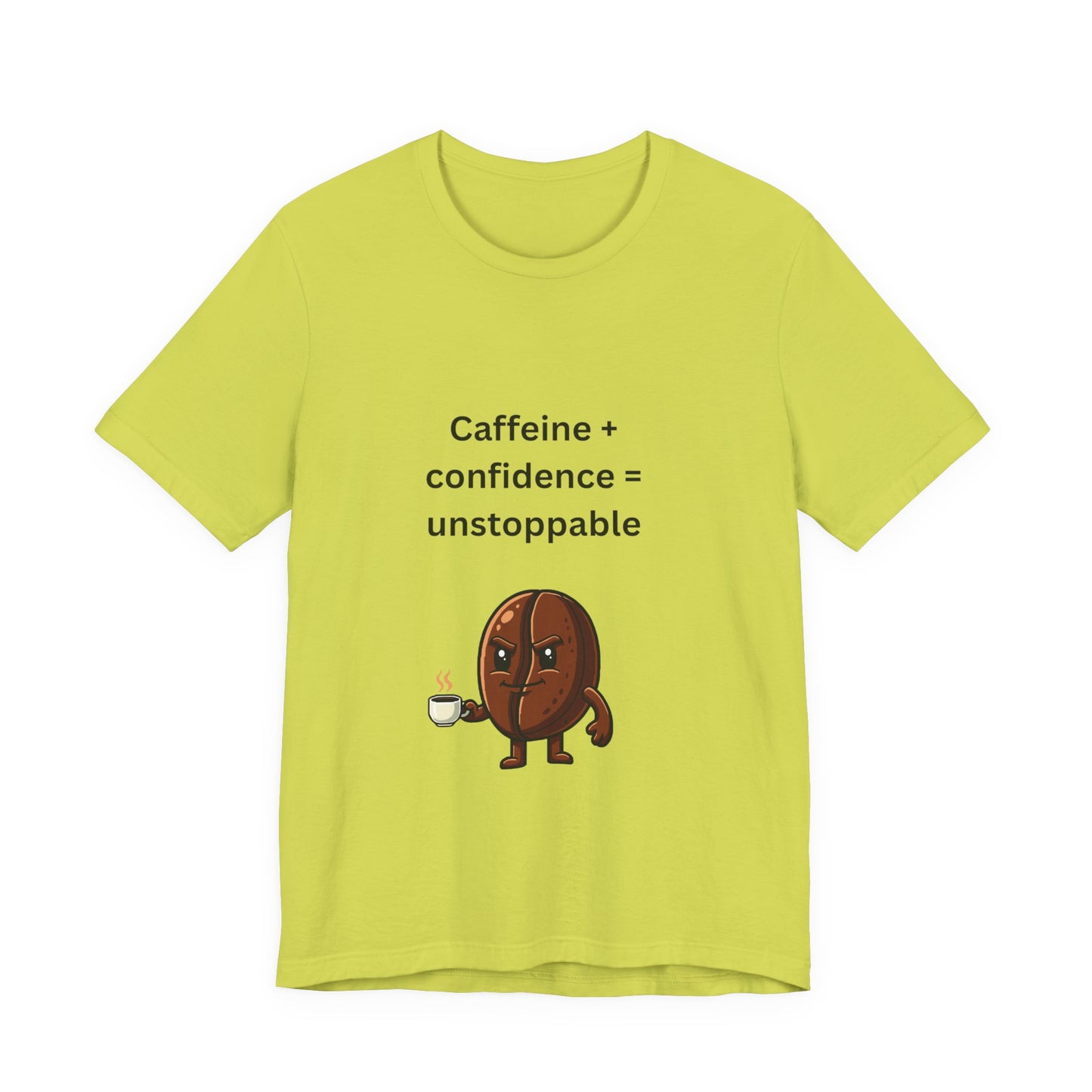 Caffeine + Confidence = Unstoppable – Jersey Short Sleeve Tee