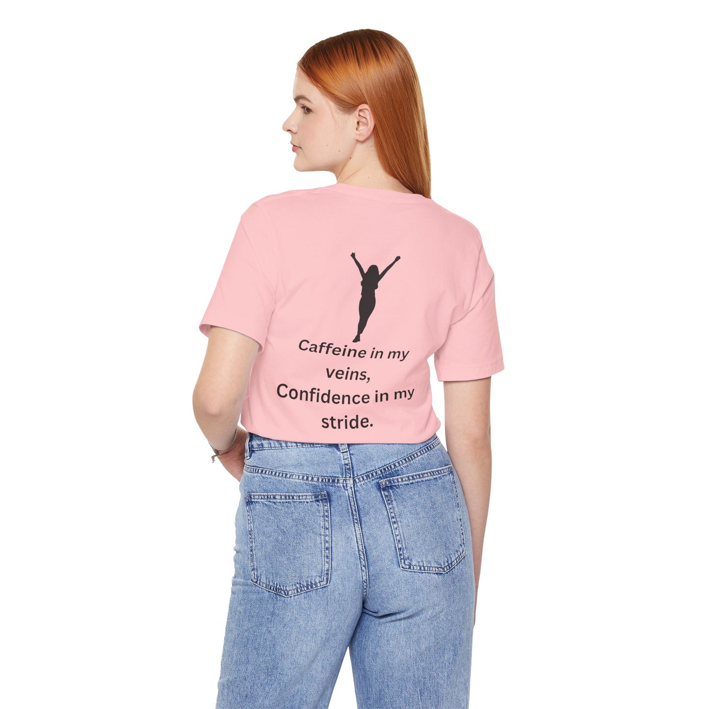 Caffeine & Confidence – Empowered Woman Jersey Short Sleeve Tee