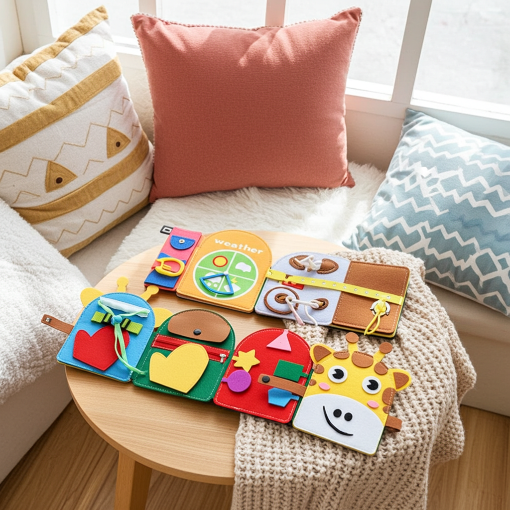 Montessori Busy Book – Quiet Learning Book (Ages 3–6)