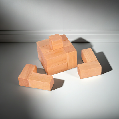 3D Wooden Cube Puzzle