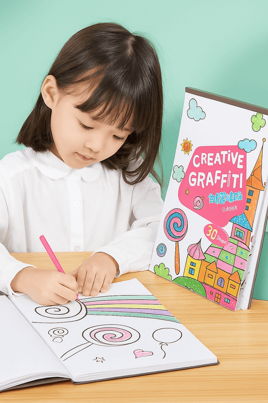 English Version Portable Paper Painting Book – Creative Graffiti & Art Drawing Supplies