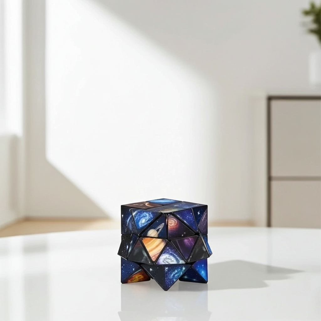 2n1 3D Galaxy Transforming Educational Anti Stress Toy for Kids and Adults