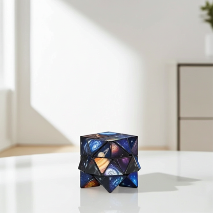 2n1 3D Galaxy Transforming Educational Anti Stress Toy for Kids and Adults