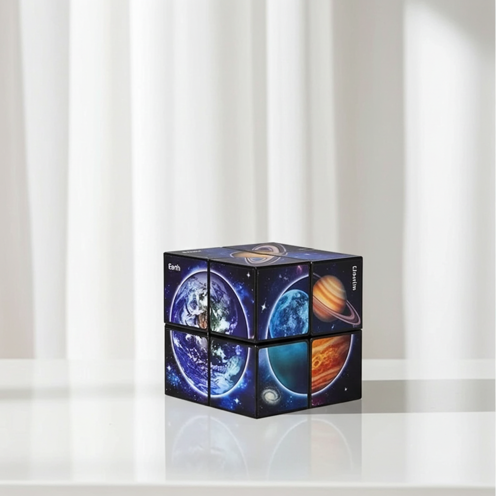 2n1 3D Galaxy Transforming Educational Anti Stress Toy for Kids and Adults