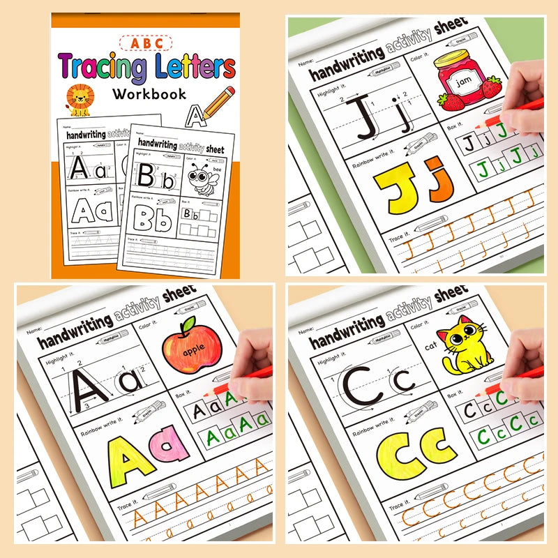 English Letter Handwriting Copybook (5 Types)