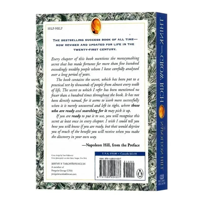 Think and Grow Rich – The Classic Mindset & Success Guide by Napoleon Hill (Paperback)