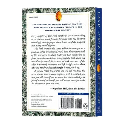 Think and Grow Rich – The Classic Mindset & Success Guide by Napoleon Hill (Paperback)