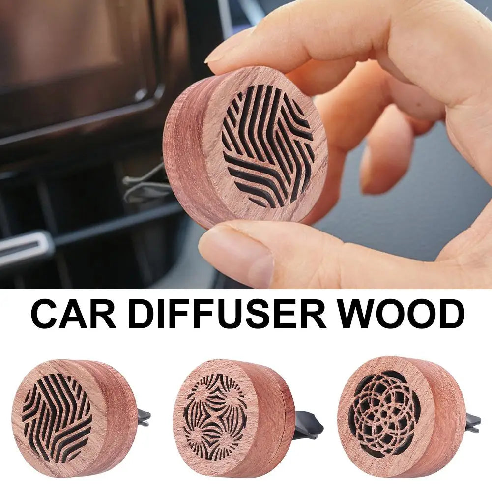 Wooden Essential Oil Diffuser Car Vent Clip