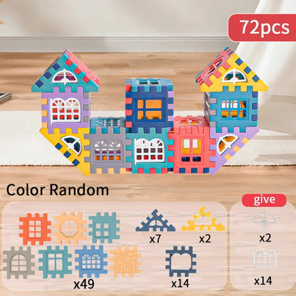 Large-Scale House Building Block Big (1 cm)