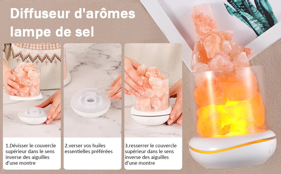 USB Aromatherapy Natural Himalayan Salt Lamp