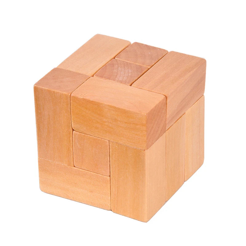 3D Wooden Cube Puzzle