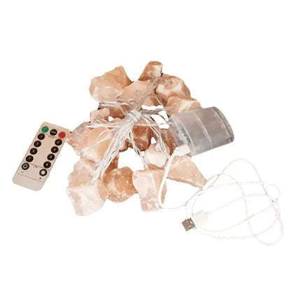 USB Himalayan LED String Salt Lamp