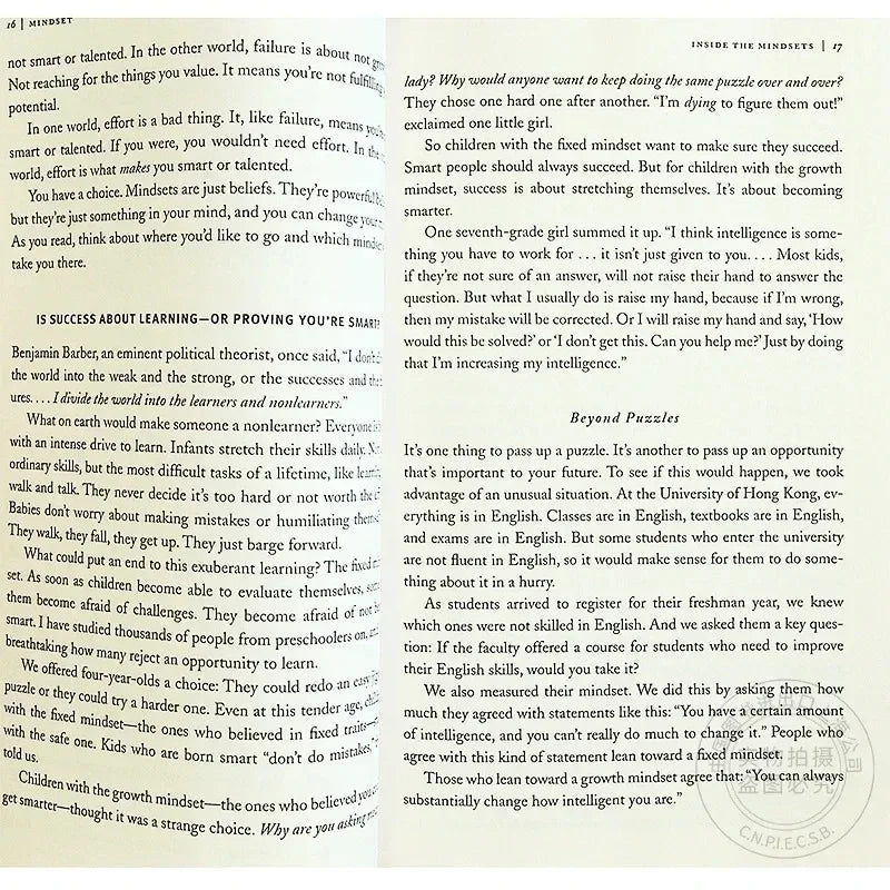 Mindset The New Psychology of Success by Carol S. Dweck – Inspirational Self-Help Book