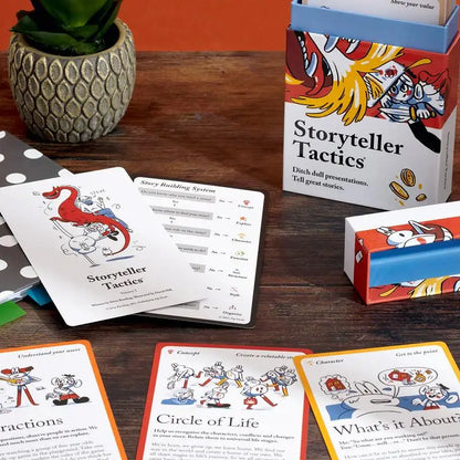 Storyteller Tactics Card Deck Business Tool for Influence Persuasion and Speaking