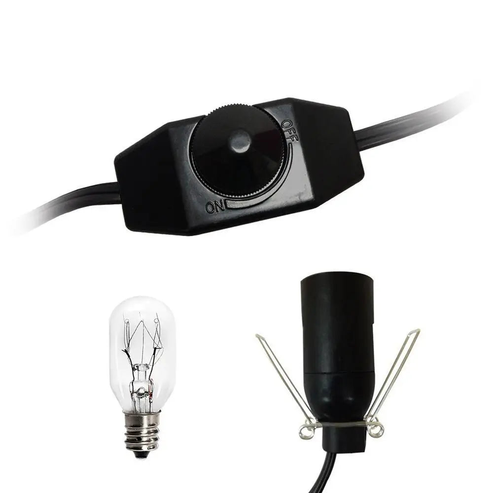 Salt Lamp Cord and Bulb with Dimmer Switch