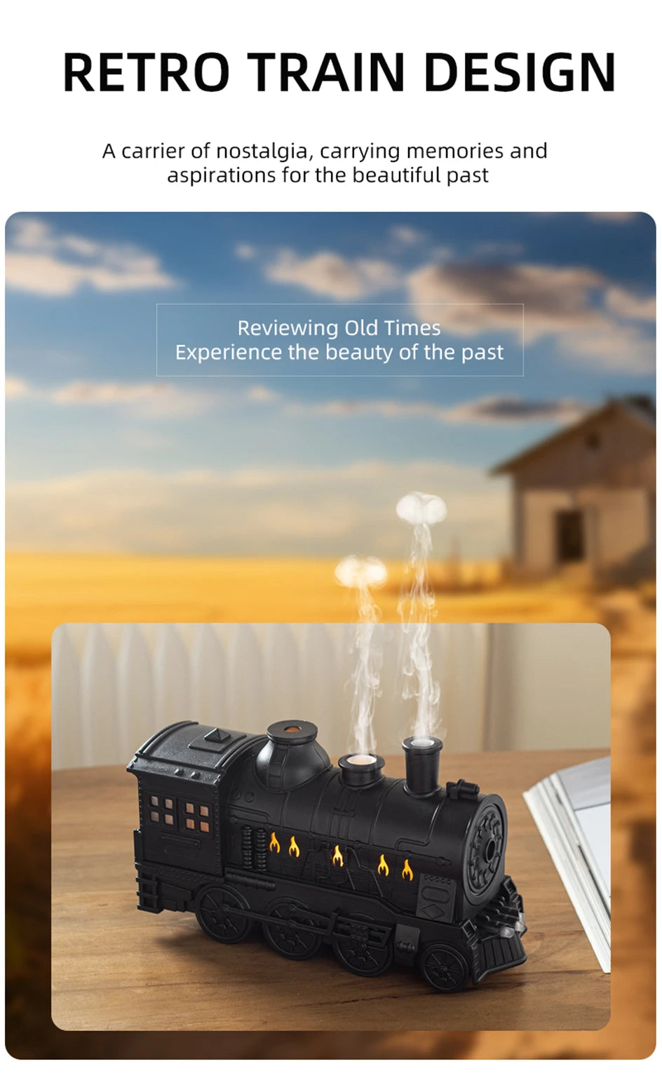 Train Shape Aromatherapy Diffuser