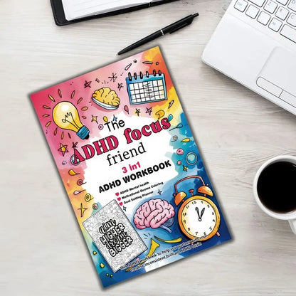 3-in-1 Daily Planner Mindful Organizer, Coloring Journal & Focus Booster