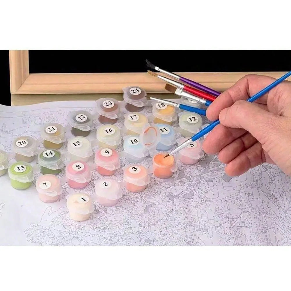 Frameless Paint‑by‑Numbers Canvas Kit — For Creatives Aged 12 to 112