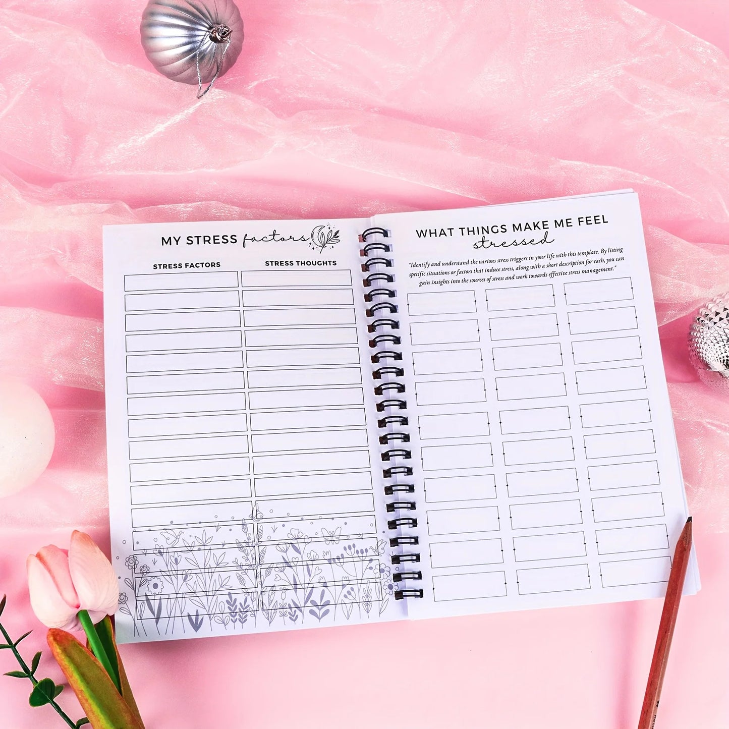 Adult Mental Health Workbooks – Care Journal with Emotion Tracker, CBT Exercises and Relaxation Techniques