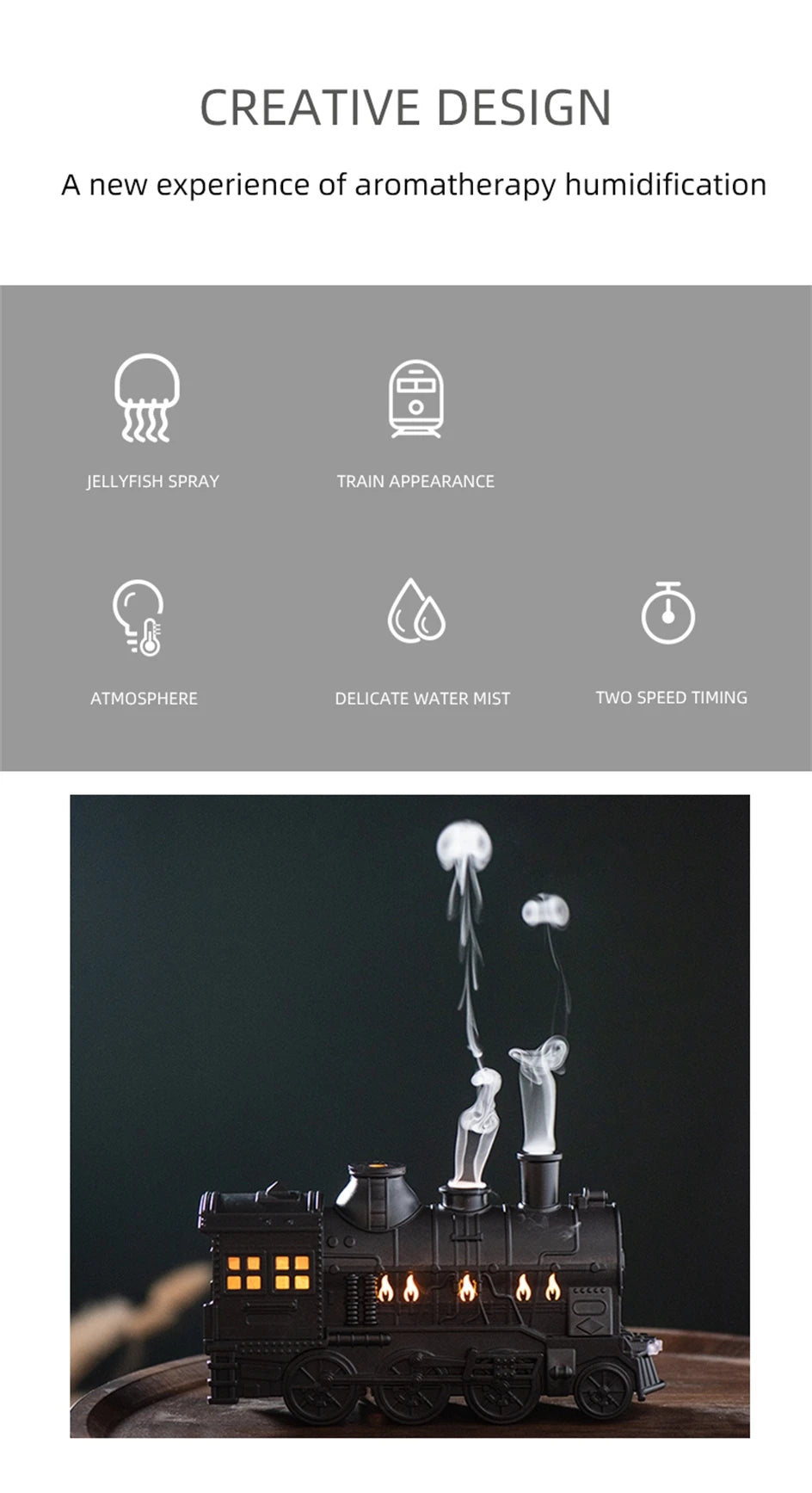 Train Shape Aromatherapy Diffuser