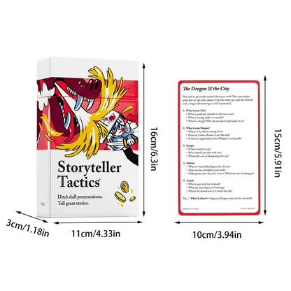 Storyteller Tactics Card Deck Business Tool for Influence Persuasion and Speaking