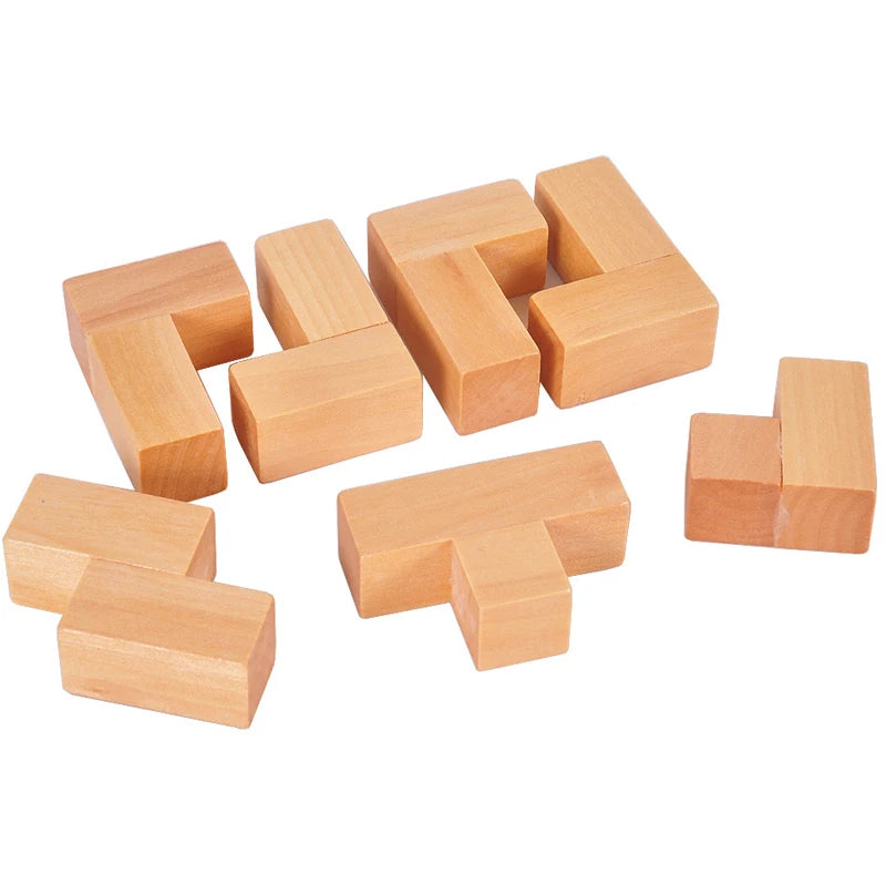 3D Wooden Cube Puzzle