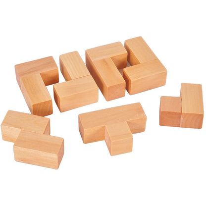 3D Wooden Cube Puzzle