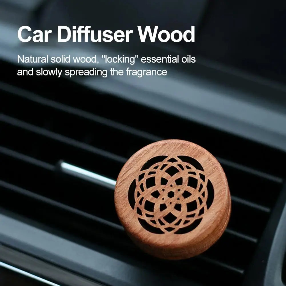 Wooden Essential Oil Diffuser Car Vent Clip