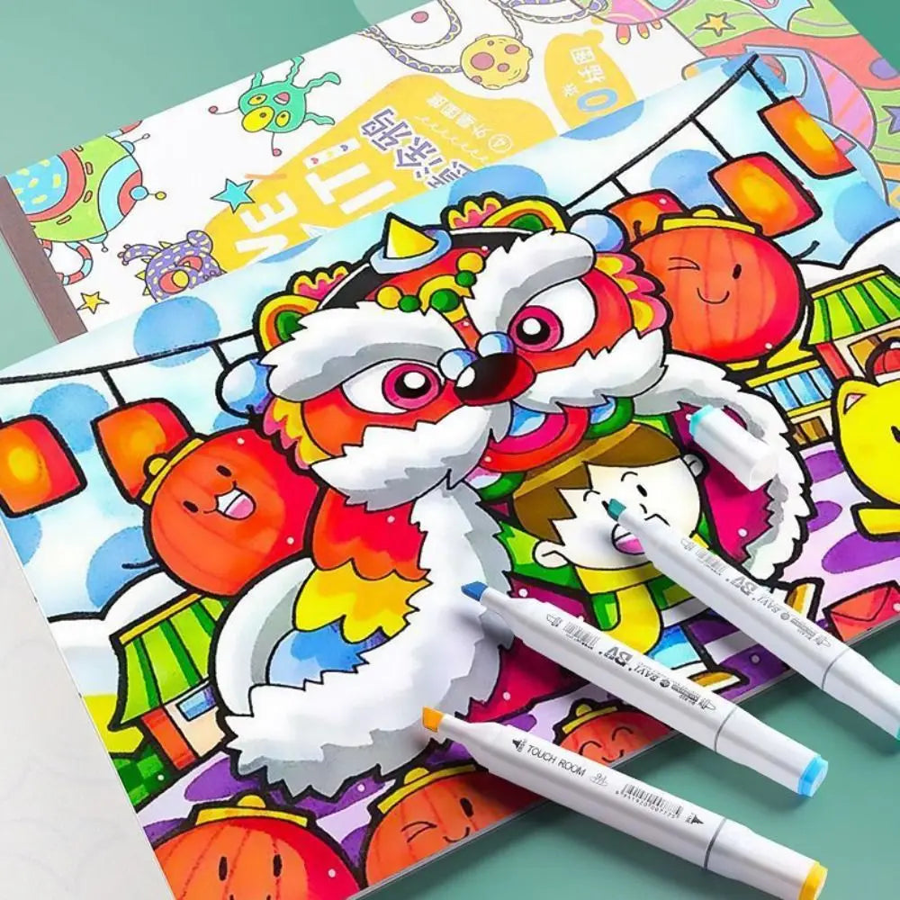 English Version Portable Paper Painting Book – Creative Graffiti & Art Drawing Supplies