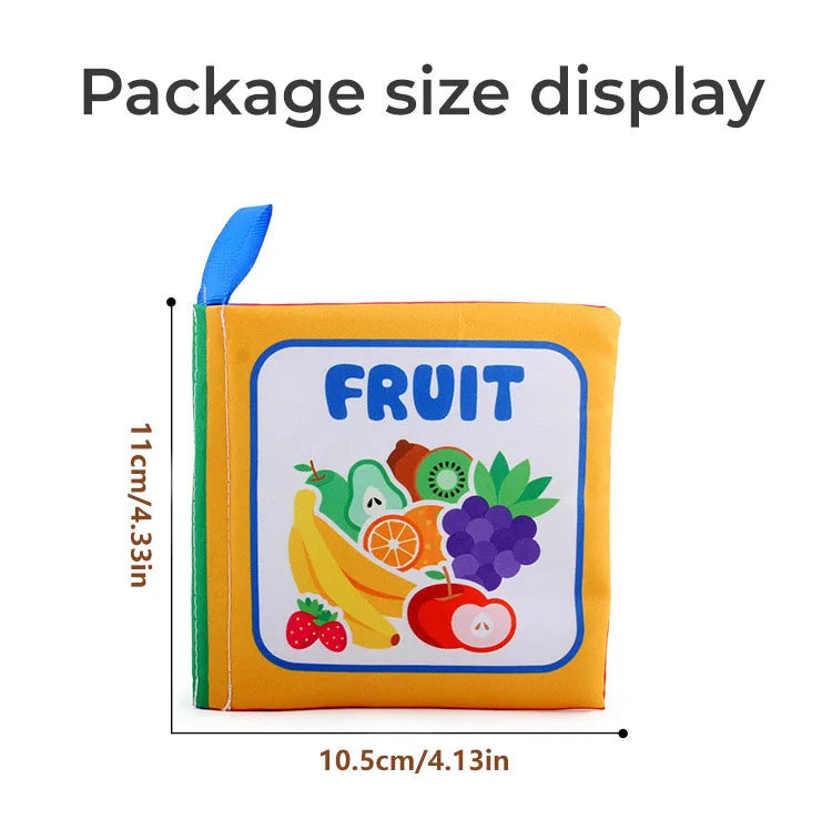 4 Pages Baby Cloth Book Montessori Early Learning Toy