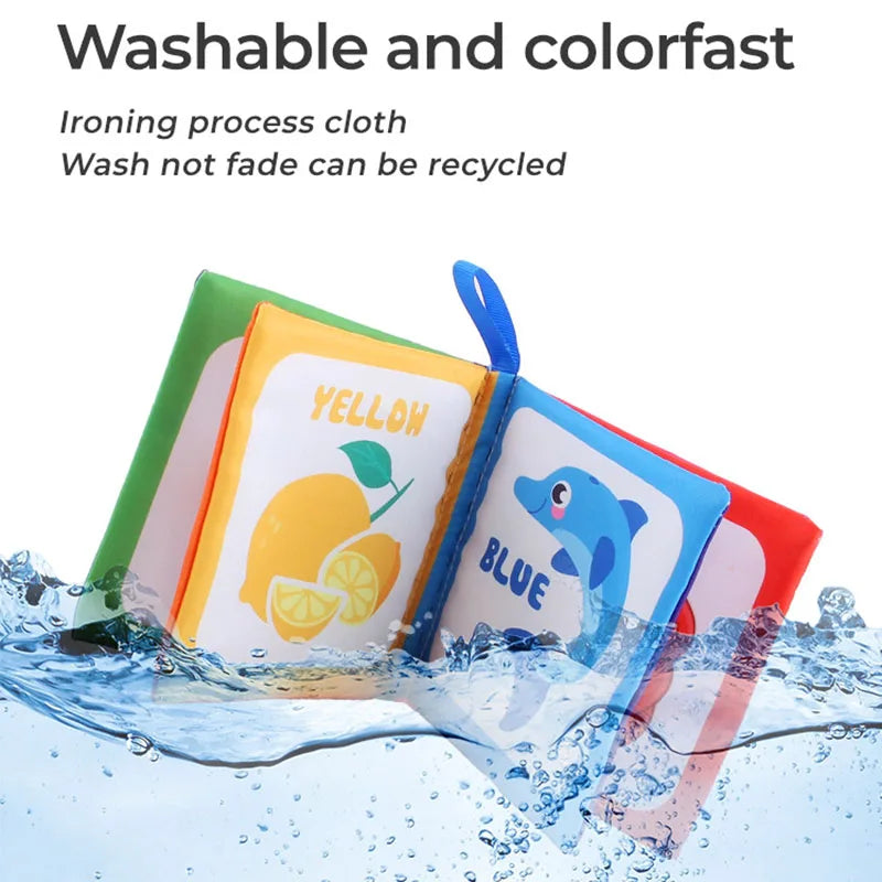 4 Pages Baby Cloth Book Montessori Early Learning Toy