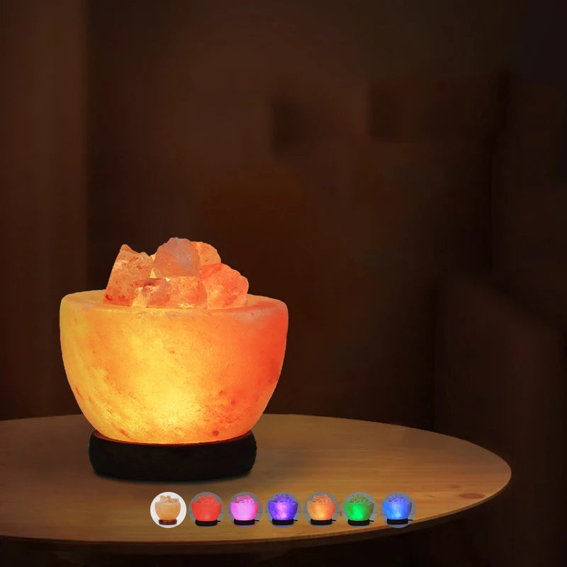 Himalayan Crystal Salt Rock LED Lamp