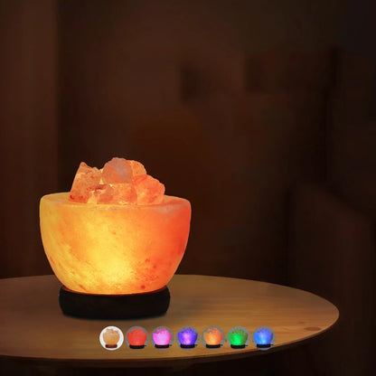 Himalayan Crystal Salt Rock LED Lamp