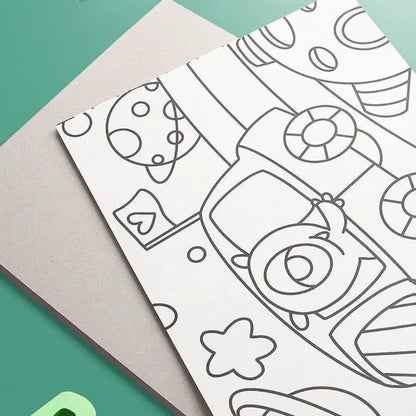 English Version Portable Paper Painting Book – Creative Graffiti & Art Drawing Supplies