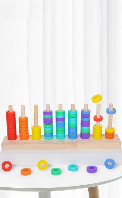 Wooden Montessori Color Matching Game for Kids – Early Learning Educational Toy