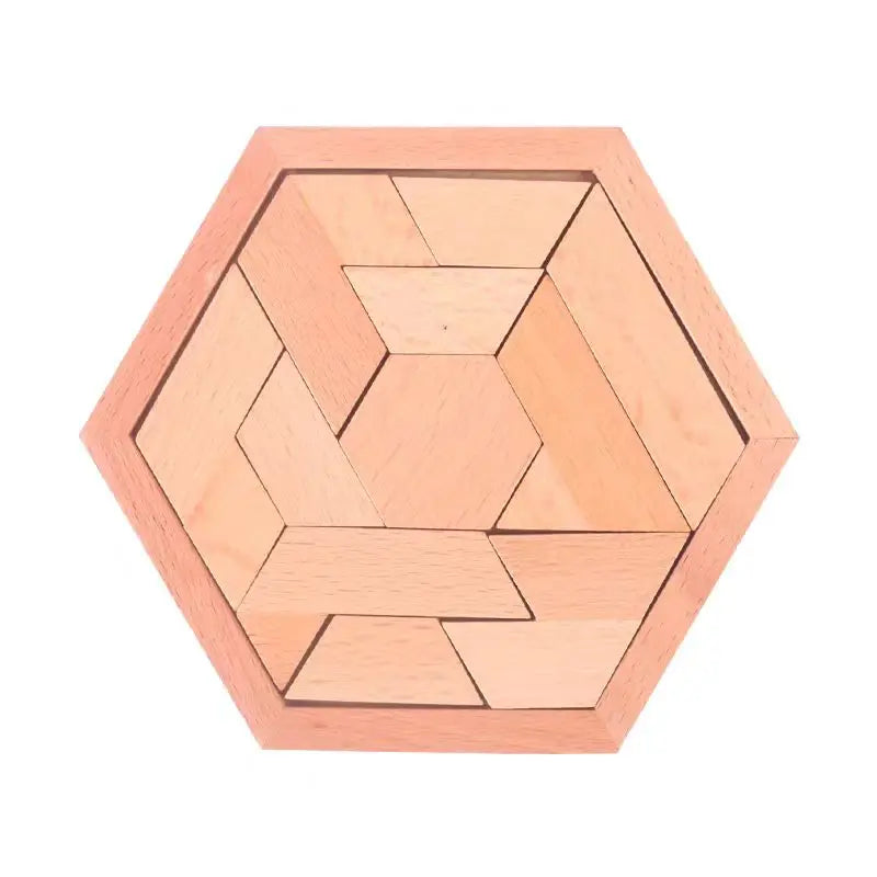 Hexagon Tangram Creative Puzzle - Age 10 to 110