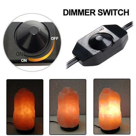 Salt Lamp Cord and Bulb with Dimmer Switch