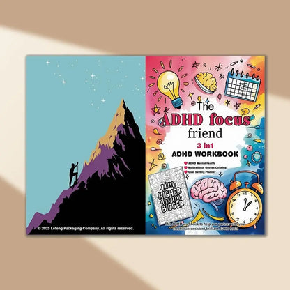 3-in-1 Daily Planner Mindful Organizer, Coloring Journal & Focus Booster