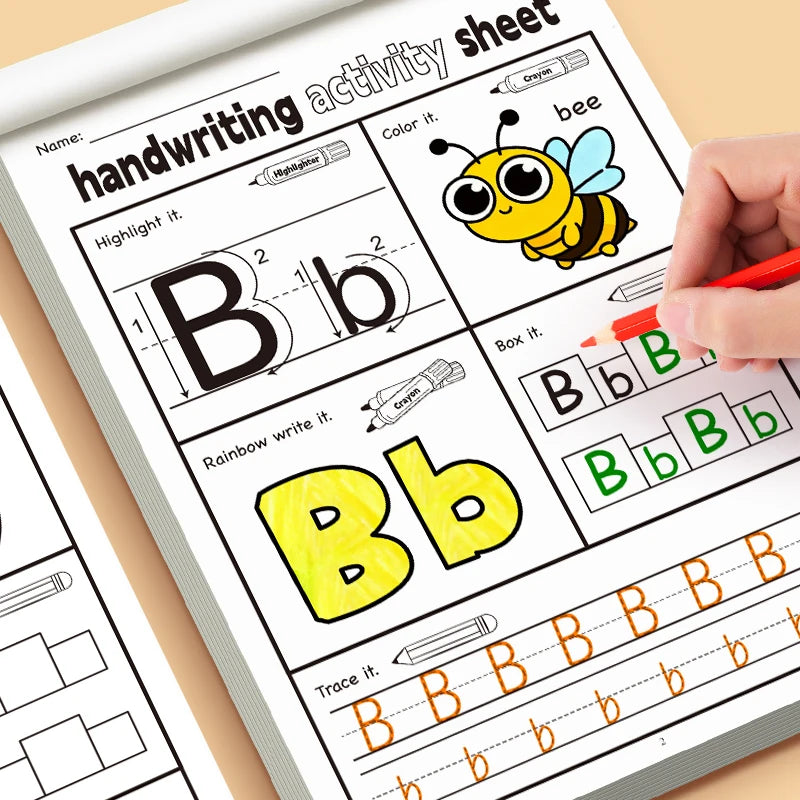 English Letter Handwriting Copybook (5 Types)
