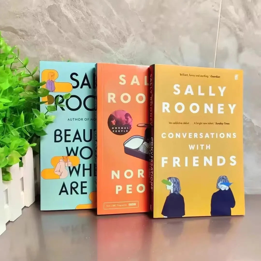 Sally Rooney Novel Series Normal People Conversations With Friends Beautiful World Where Are You Fiction Books