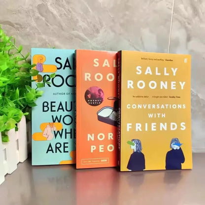 Sally Rooney Novel Series Normal People Conversations With Friends Beautiful World Where Are You Fiction Books