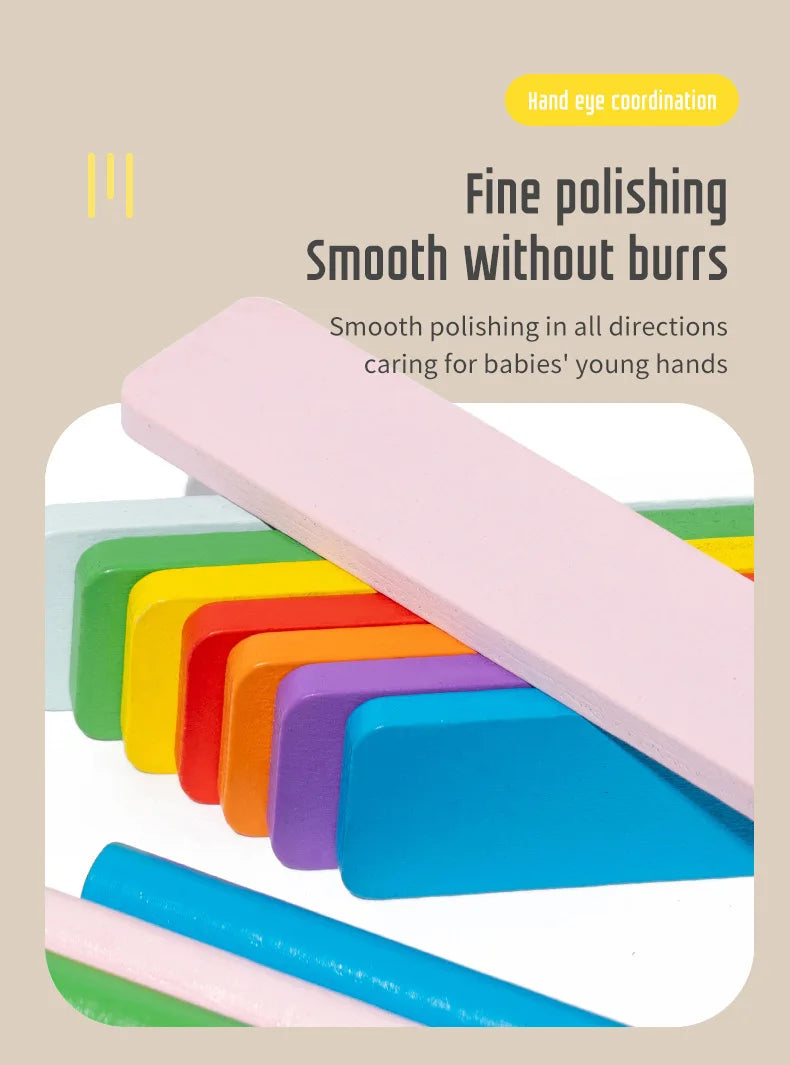 Wooden Color Classification Matching Toy for Kids – Montessori Shape and Math Learning Set