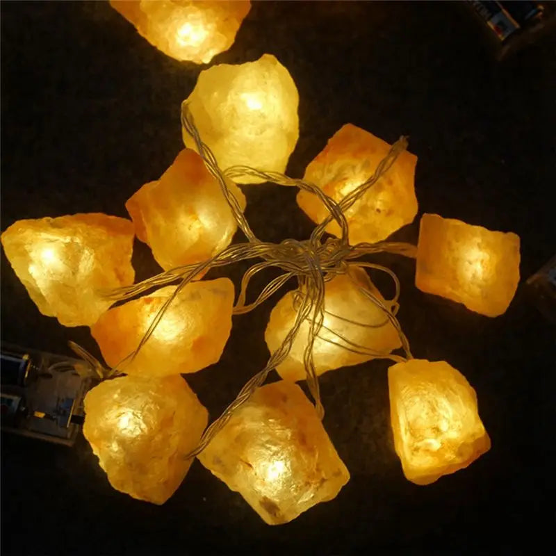 USB Himalayan LED String Salt Lamp