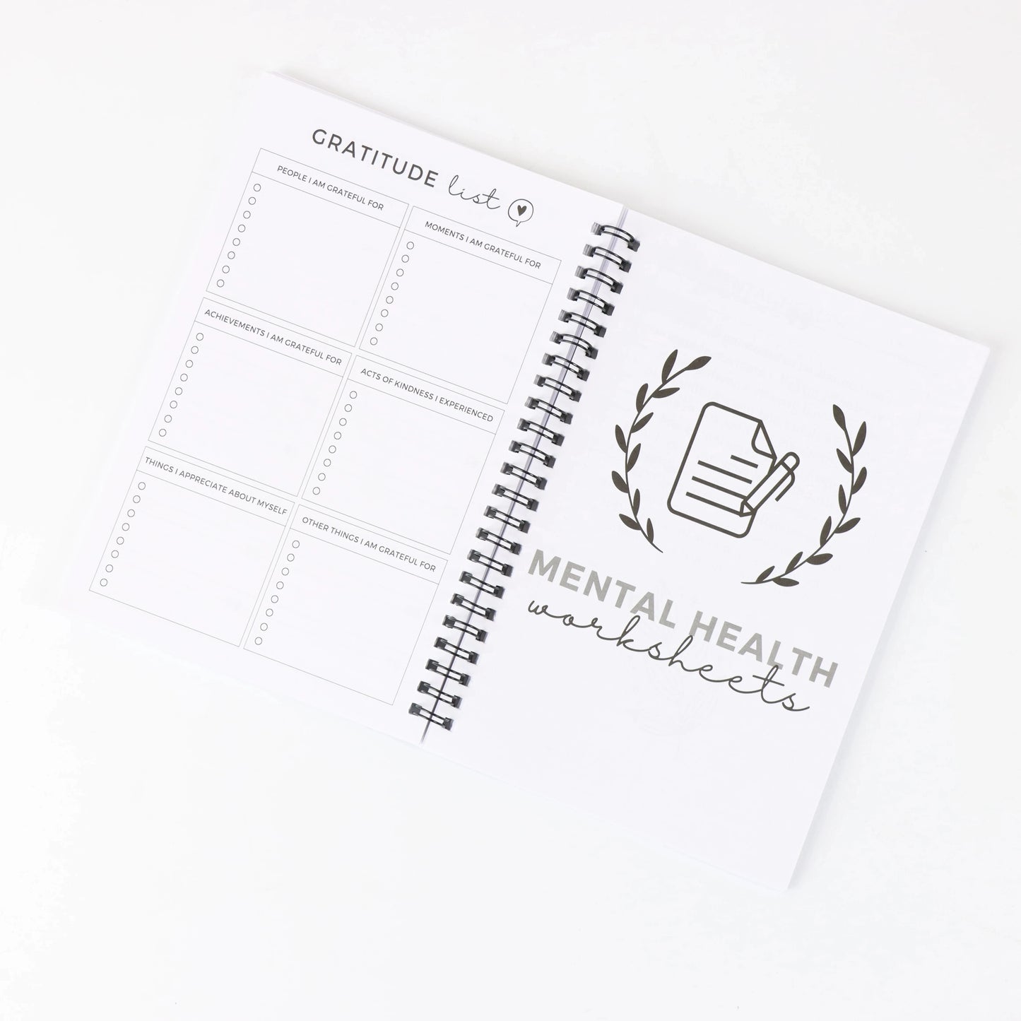 Adult Mental Health Workbooks – Care Journal with Emotion Tracker, CBT Exercises and Relaxation Techniques